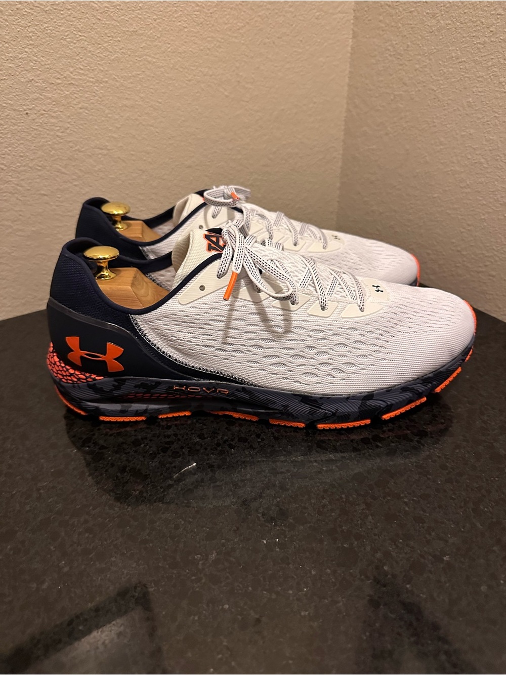Under Armour Men’s Size 13 HOVR Sonic 3 "Auburn Tigers" running shoes.